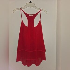 Ambiance Red Layered Camisole Top